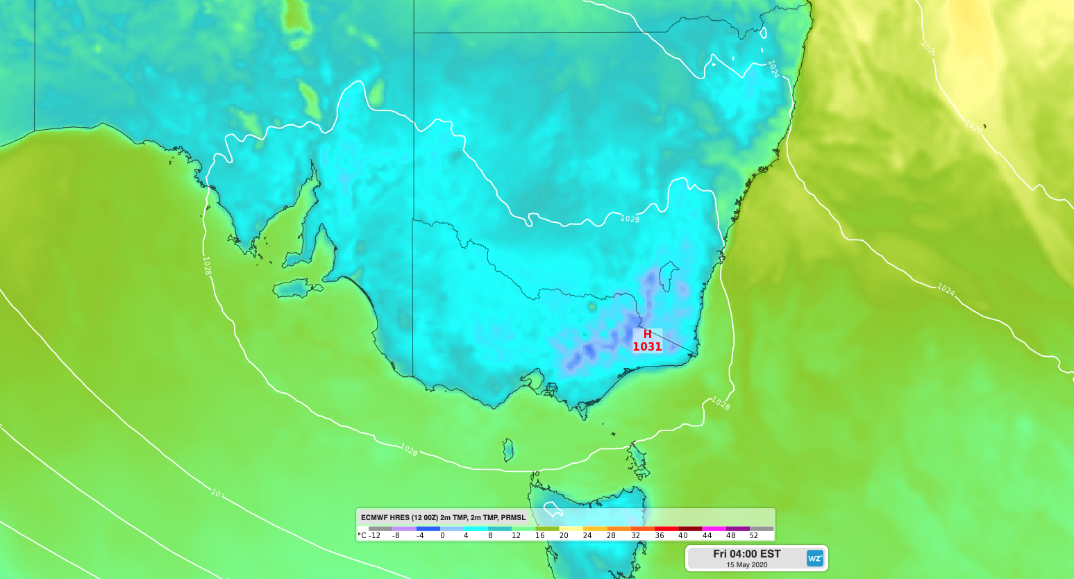 Melbourne's lowest temperature of the year